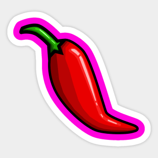 Chili Hot Pepper Sticker